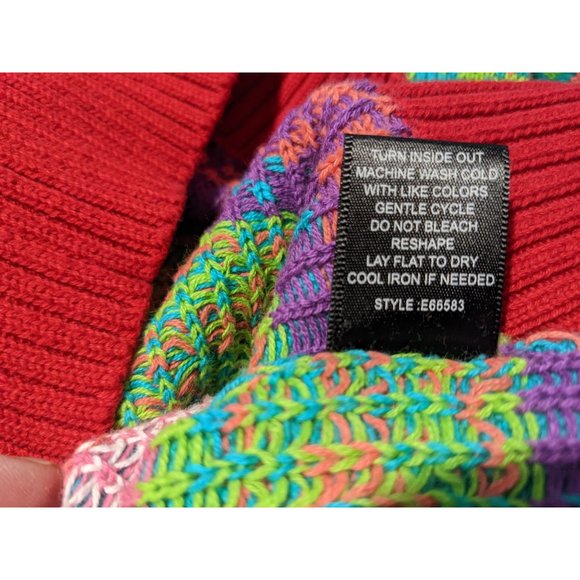 33 Degrees Christmas pink Santa Flamingo sweater sz M - Picture 10 of 10